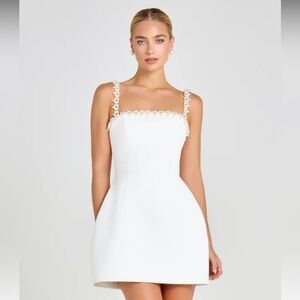NADINE MERABI White Mini Dress